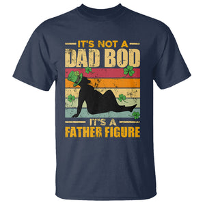 Funny Daddy St. Patricks Day T Shirt It's Not A Dad Bod It's A Father Figure TS02 Navy Printyourwear