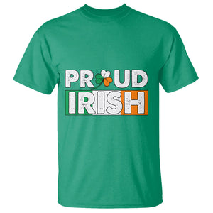 Proud Irish St. Patricks Day T Shirt Shamrock Lucky Charm Ireland Flag TS02 Irish Green Printyourwear