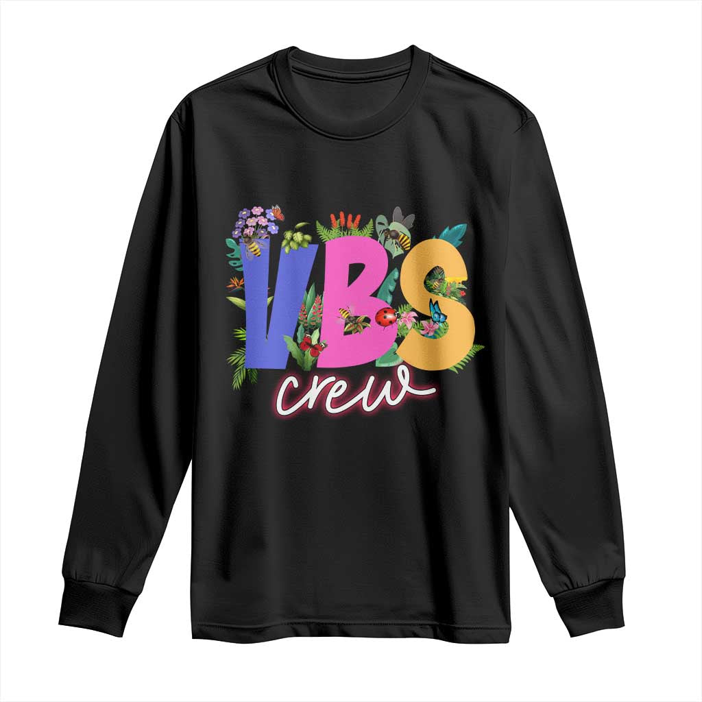 VBS Crew 2025 Long Sleeve Shirt Magninfied Vacation Bible School Adventure TS02 Black Print Your Wear