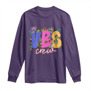 VBS Crew 2025 Long Sleeve Shirt Magninfied Vacation Bible School Adventure TS02 Purple Print Your Wear