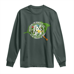 VBS Crew 2025 Long Sleeve Shirt Magnified Discovering The Bigness Of God In The Smallest Of Things TS02 Dark Forest Green Print Your Wear