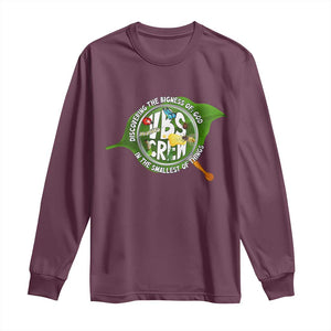 VBS Crew 2025 Long Sleeve Shirt Magnified Discovering The Bigness Of God In The Smallest Of Things TS02 Maroon Print Your Wear