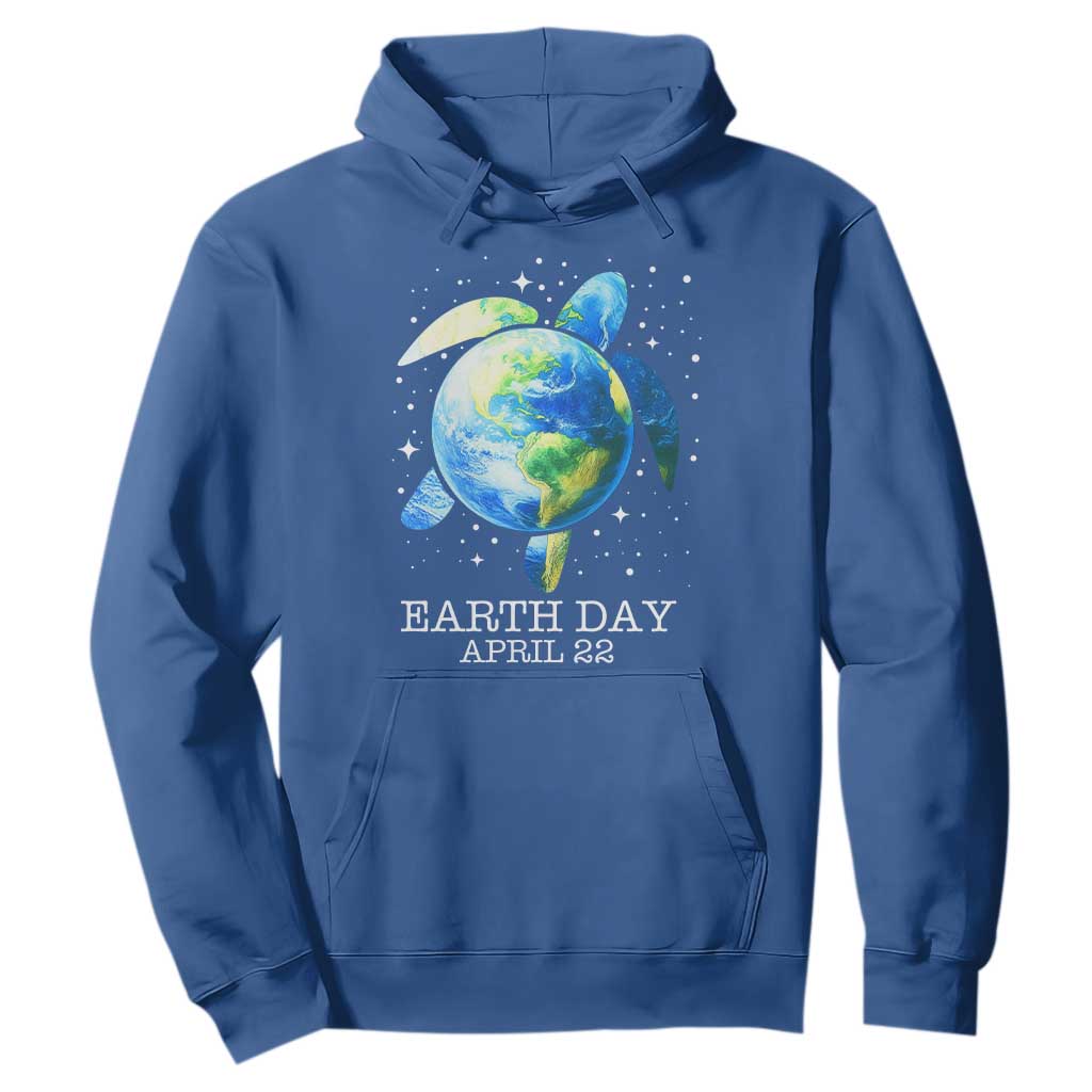 Earth Day Sea Turtle Hoodie Restore Earth Save The Planet TS02 Royal Blue Print Your Wear
