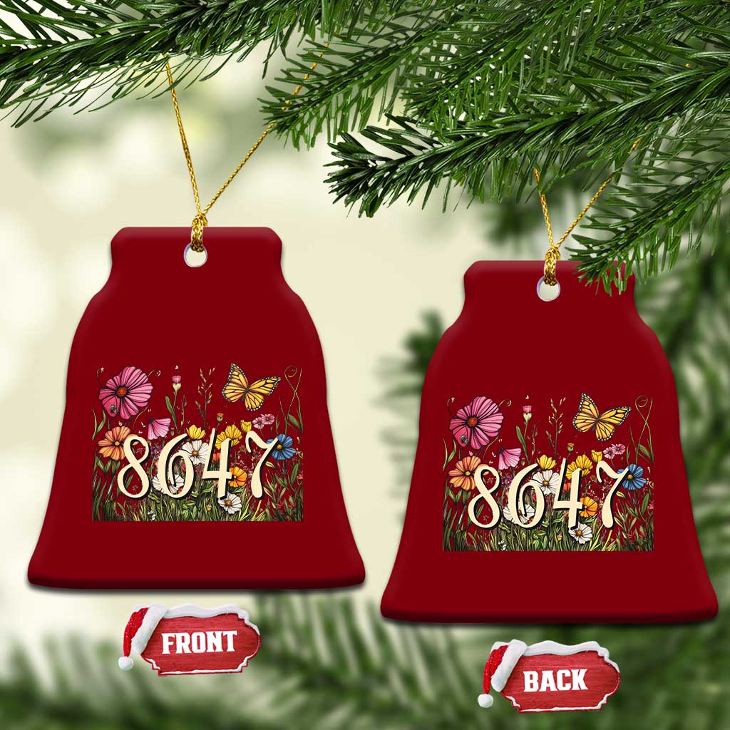 Funny 8647 Subtle Sarcasm Ceramic Ornament Floral Boho Style TS02 Print Your Wear