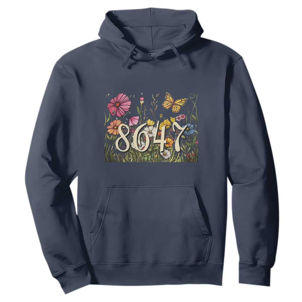 Funny 8647 Subtle Sarcasm Hoodie Floral Boho Style TS02 Navy Print Your Wear