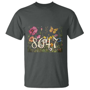 Funny 8647 Subtle Sarcasm T Shirt Floral Boho Style TS02 Dark Heather Print Your Wear