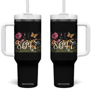 Funny 8647 Subtle Sarcasm Tumbler With Handle Floral Boho Style TS02 One Size: 40 oz Black Print Your Wear