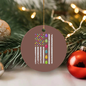 Easter Eggs American Flag Patriotic Ceramic Ornament Happy Easter Day TS02 1pc Mocha Print Your Wear