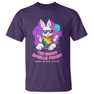 Happy 420 Easter T Shirt The Bunny Smells Funny TS02 Purple Print Your Wear