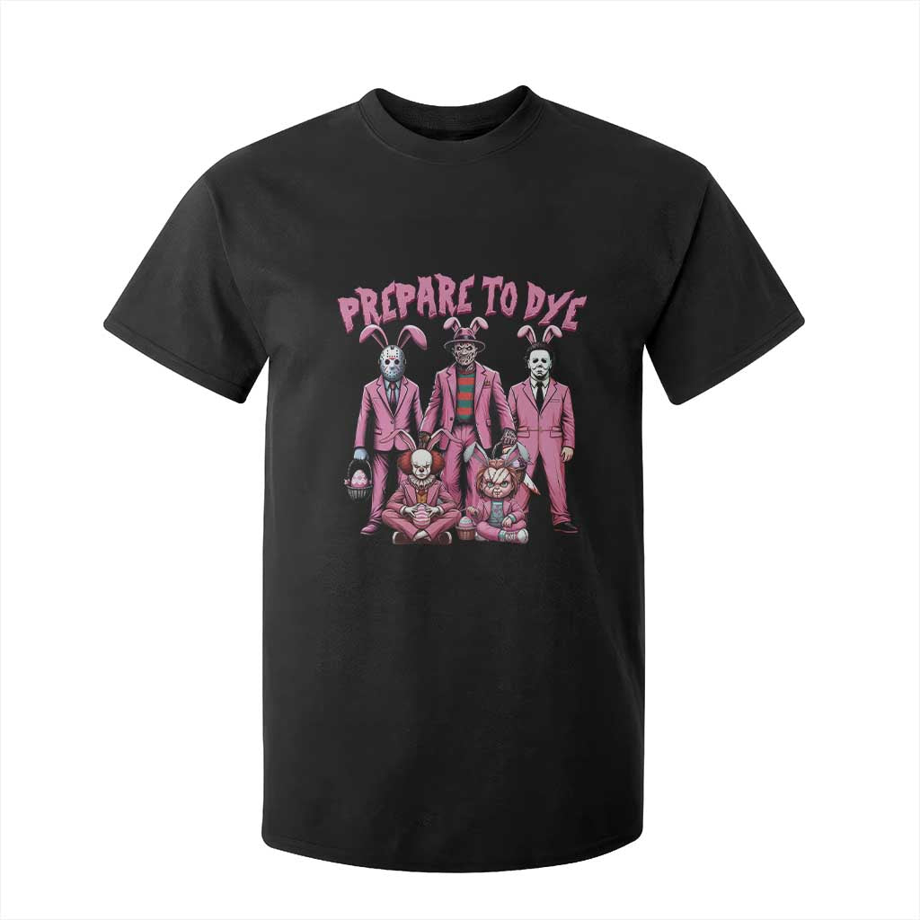 Prepare to Groovy Dye Funny Bunny Easter T Shirt For Kid Horror Dyeing Eggs TS02 Black Print Your Wear