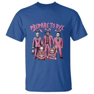 Prepare to Groovy Dye Funny Bunny Easter T Shirt Horror Dyeing Eggs TS02 Royal Blue Print Your Wear