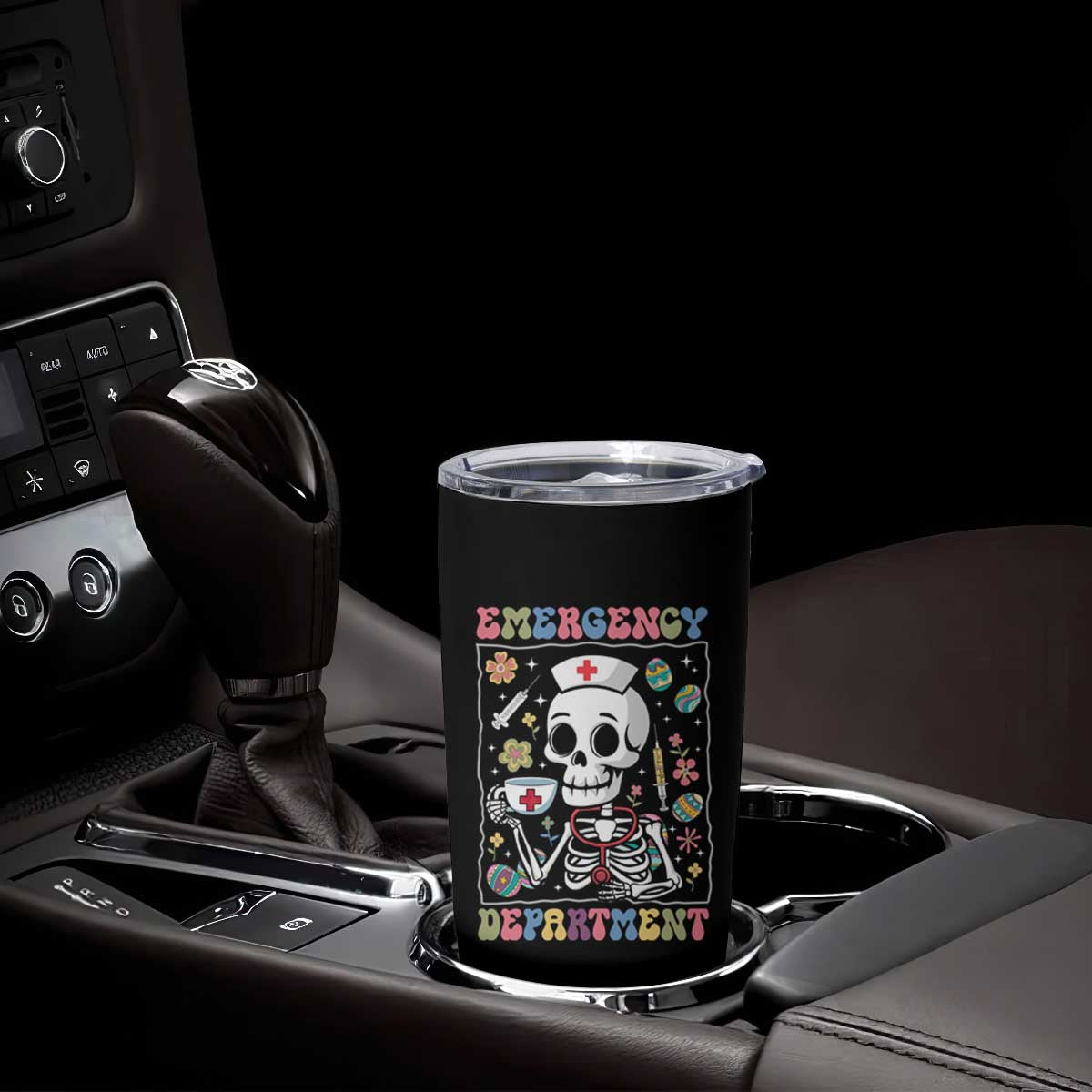 Emergency Department Skeleton Nurse Easter Tumbler Cup ER Nursing Room TS02 Print Your Wear