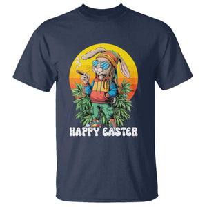 Happy 420 Easter T Shirt Funny Bunny Smoking Weed TS02 Navy Print Your Wear