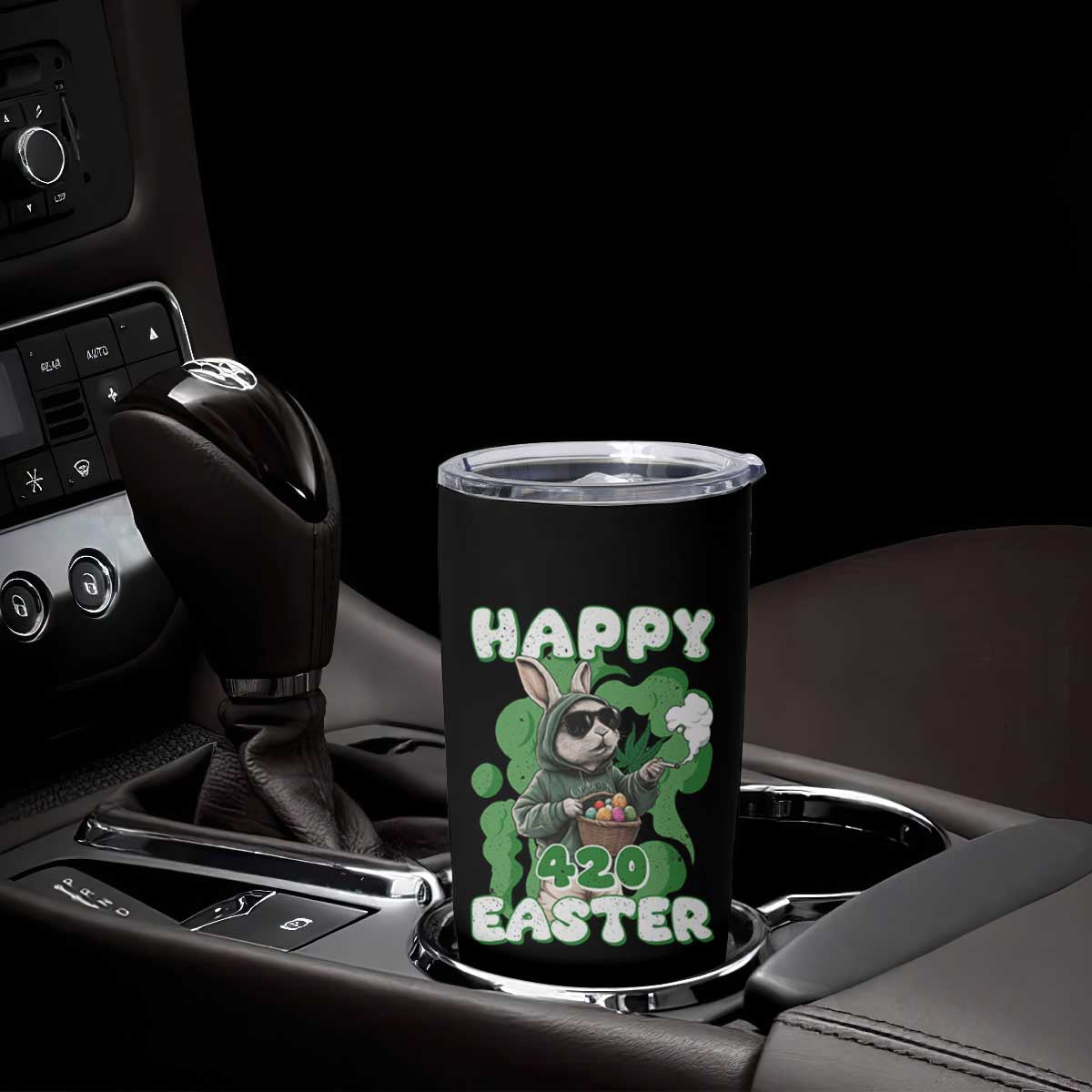 Happy 420 Easter Tumbler Cup Funny Smoking Easter Bunny TS02 Print Your Wear