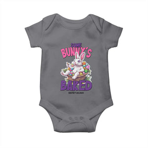 Happy 420 Easter Baby Onesie Bunny Funny Weed Smoking Rabbit Cannabis 4/20 Day TS02 Charcoal Print Your Wear