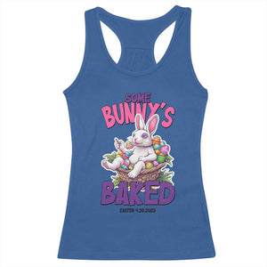 Happy 420 Easter Racerback Tank Top Bunny Funny Weed Smoking Rabbit Cannabis 4/20 Day TS02 Royal Blue Print Your Wear