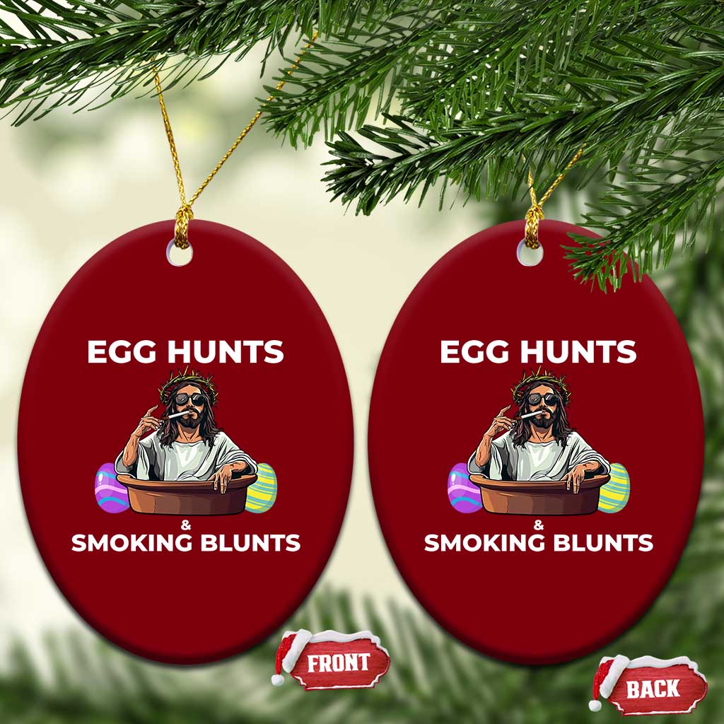Happy 420 Easter Ceramic Ornament Blunt Stoner TS02 Print Your Wear