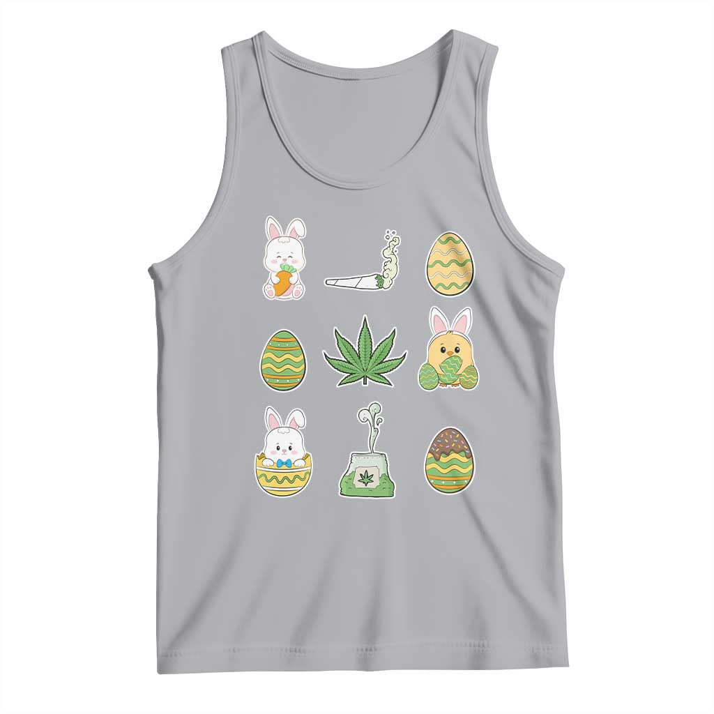 Happy 420 Easter Tank Top TS02 Athletic Heather Print Your Wear