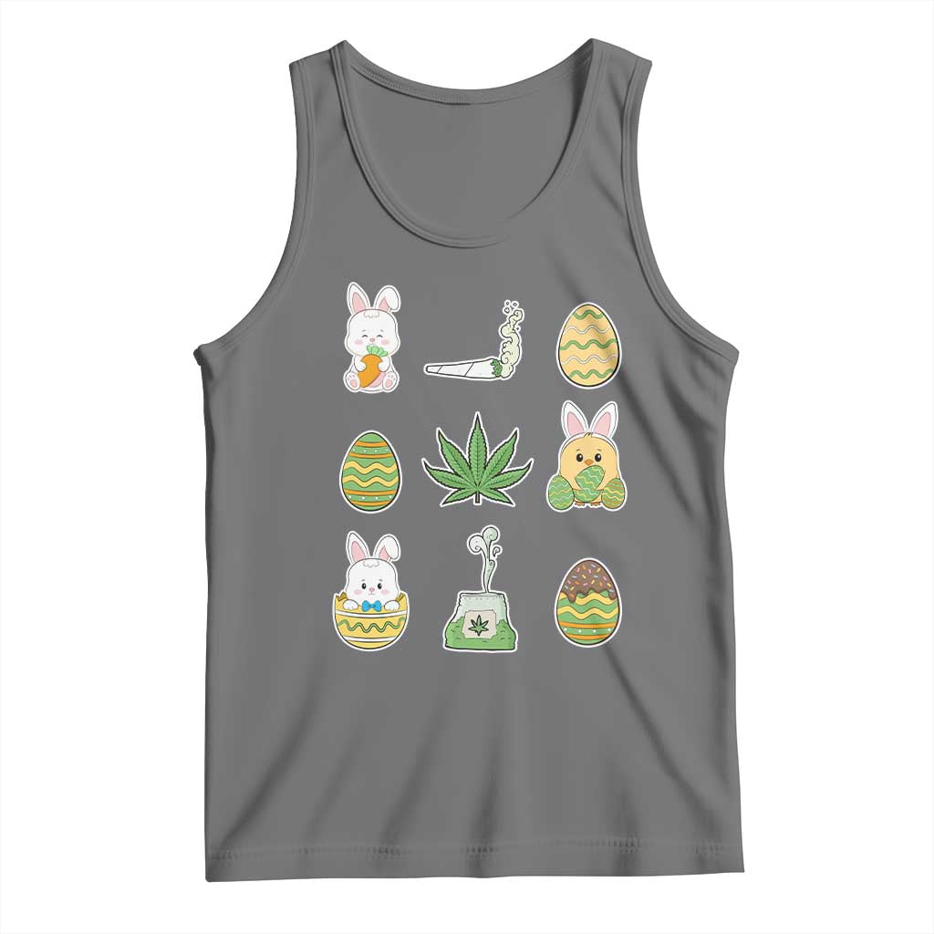 Happy 420 Easter Tank Top TS02 Black Heather Print Your Wear