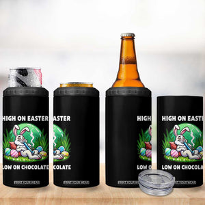Happy 420 Easter 4 in 1 Can Cooler Tumbler Funny Bunny Marijuana Cannabis Weed TS02 Print Your Wear