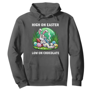 Happy 420 Easter Hoodie Funny Bunny Marijuana Cannabis Weed TS02 Dark Heather Print Your Wear