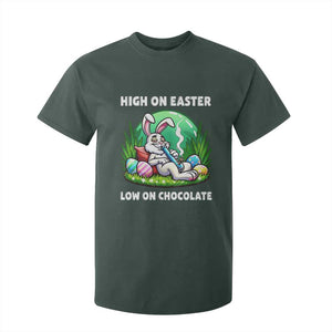 Happy 420 Easter T Shirt For Kid Funny Bunny Marijuana Cannabis Weed TS02 Dark Forest Green Print Your Wear