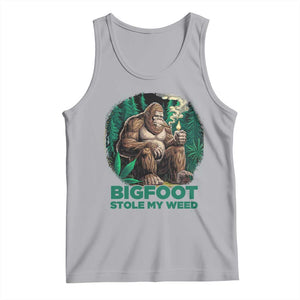 Funny Sasquatch Marijuana Tank Top Bigfoot Stole My Weed Vintage 420 TS02 Athletic Heather Print Your Wear