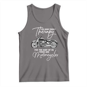 Funny Biker Therapy Tank Top For The Rest Of Us There Are Motorcycles TS02 Deep Heather Print Your Wear