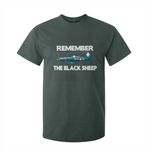 CORSAIR WWII HISTORY T Shirt For Kid Black Sheep Squadron Pilot TS02 Dark Forest Green Print Your Wear