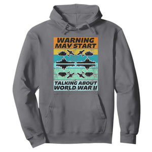 Retro World War 2 Memorabilia Hoodie May Start Talking About WWII WW2 Gear TS02 Charcoal Print Your Wear