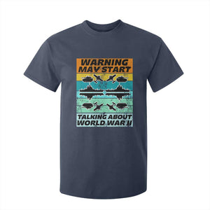 Retro World War 2 Memorabilia T Shirt For Kid May Start Talking About WWII WW2 Gear TS02 Navy Print Your Wear