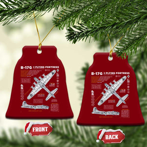 B-17 Flying Fortress Ceramic Ornament WW2 B-17G Bomber Vintage Aviation TS02 Print Your Wear