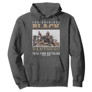 761st Tank Battalion Tribute Hoodie Black Panthers WW2 Heroes TS02 Dark Heather Print Your Wear