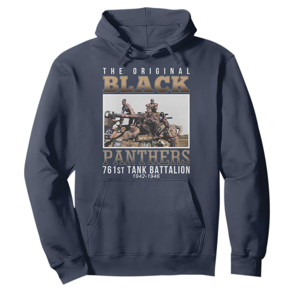 761st Tank Battalion Tribute Hoodie Black Panthers WW2 Heroes TS02 Navy Print Your Wear
