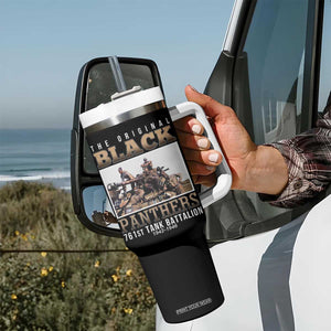761st Tank Battalion Tribute Tumbler With Handle Black Panthers WW2 Heroes TS02 Print Your Wear