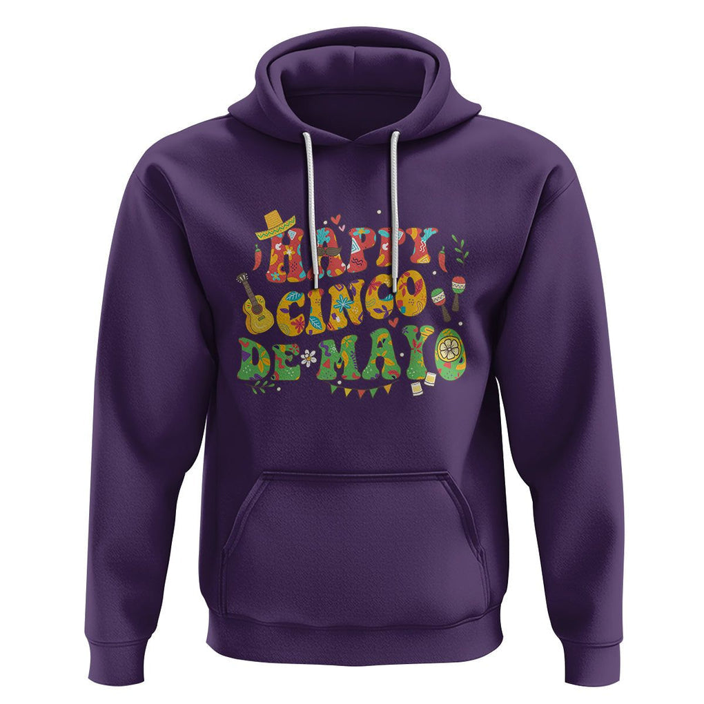 Happy Cinco De Mayo Hoodie Mexican Fiesta 5 De Mayo TS02 Purple Printyourwear