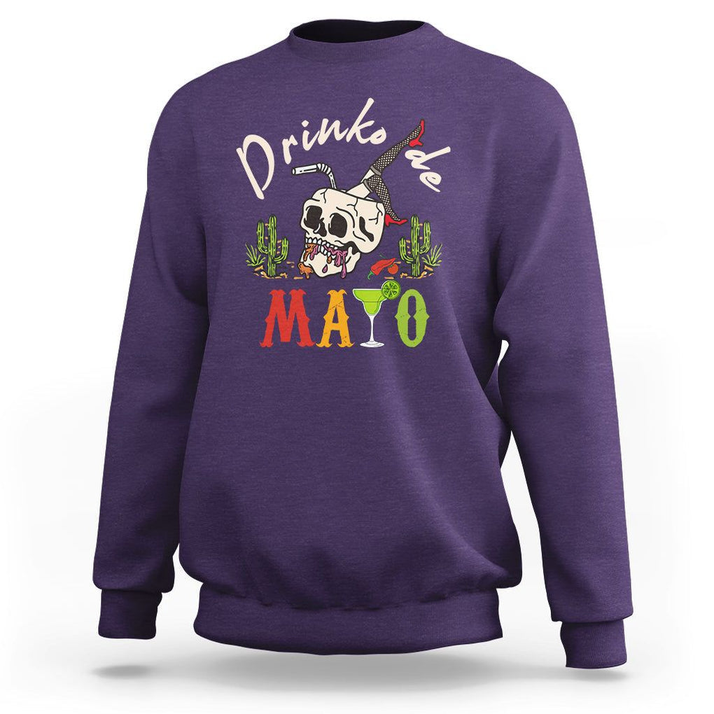 Funny Cinco De Mayo Sweatshirt Cinco De Mayo Drinko De Mayo Fiesta Mexican Party TS02 Purple Printyourwear