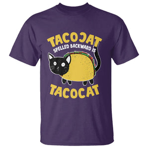 Funny Cat Cinco De Mayo T Shirt Tacocat Spelled Backward Is Tacocat Tacos Cats Lovers TS02 Purple Printyourwear