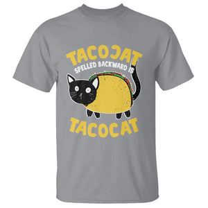 Funny Cat Cinco De Mayo T Shirt Tacocat Spelled Backward Is Tacocat Tacos Cats Lovers TS02 Sport Gray Printyourwear