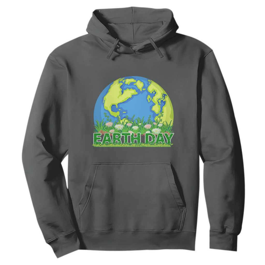 Earth Day Birthday Hoodie Save The Planet Everyday TS02 Dark Heather Printyourwear