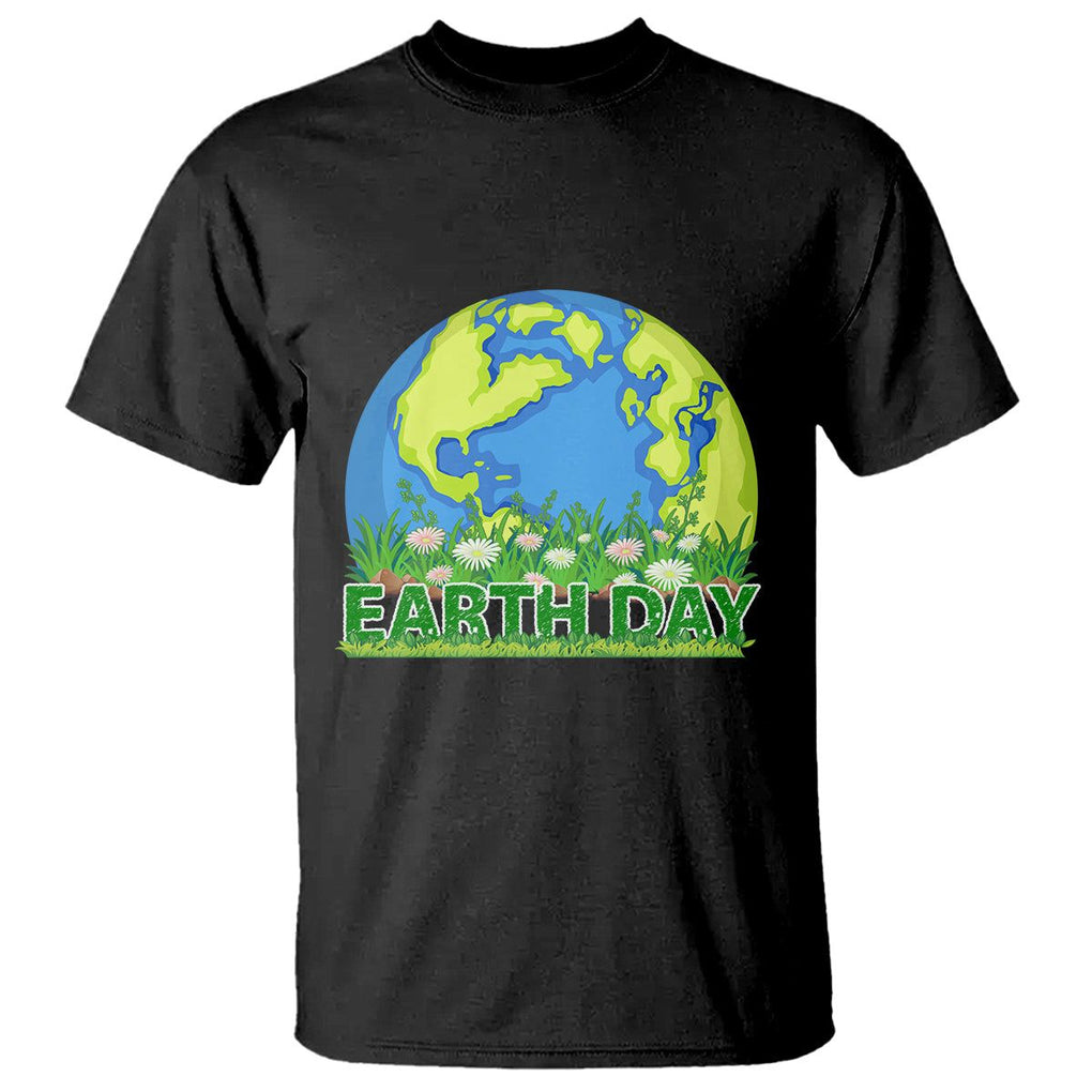 Earth Day Birthday T Shirt Save The Planet Everyday TS02 Black Printyourwear