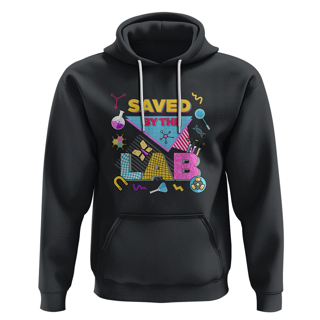 Lab Week 2024 Hoodie Saved By The Lab Retro Medical Laboratory Tech TS02 Black Printyourwear