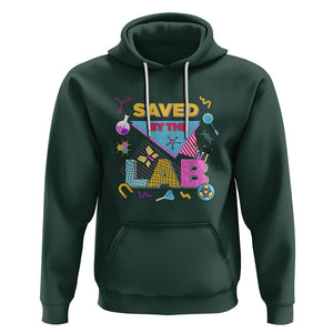 Lab Week 2024 Hoodie Saved By The Lab Retro Medical Laboratory Tech TS02 Dark Forest Green Printyourwear