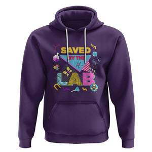 Lab Week 2024 Hoodie Saved By The Lab Retro Medical Laboratory Tech TS02 Purple Printyourwear