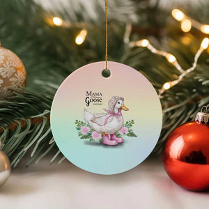 Mama Goose Est 2025 Ceramic Ornament Vintage New Mom Mothers Day TS02 1pc Pastel Print Your Wear