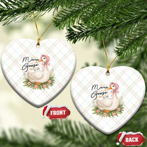 Mama Goose Est 2025 Ceramic Ornament Retro New Mom Mothers Day TS02 Print Your Wear
