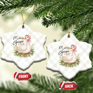 Mama Goose Est 2025 Ceramic Ornament Retro New Mom Mothers Day TS02 Print Your Wear