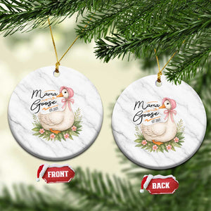 Mama Goose Est 2025 Ceramic Ornament Retro New Mom Mothers Day TS02 1pc White Marble Print Your Wear