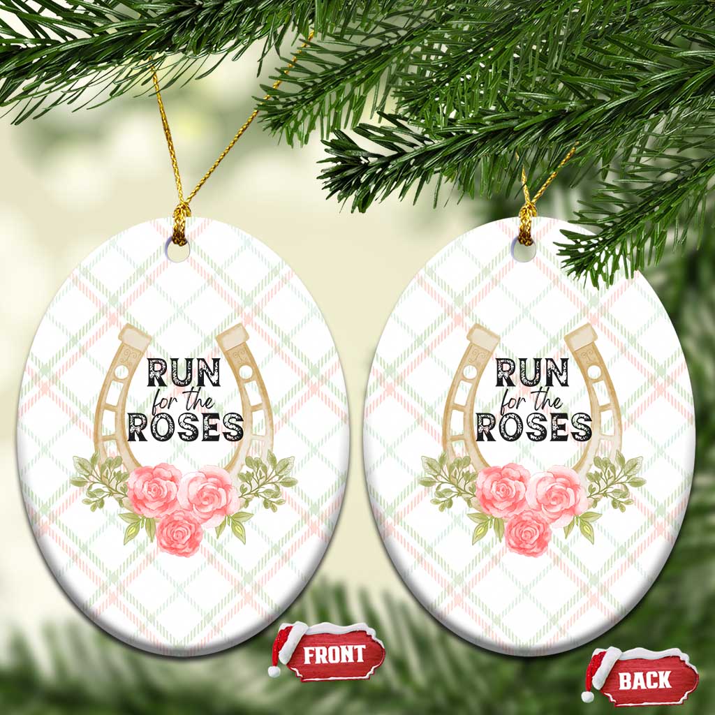 Ky Derby Horse Racing Ceramic Ornament Horses and Roses TS02 Print Your Wear