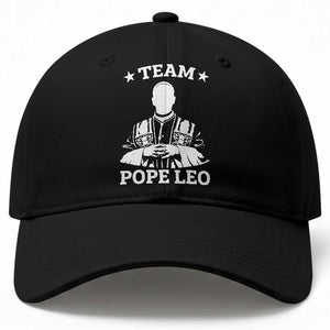 Team Pope Leo XIV Baseball Cap Vintage Catholic Faith Historical Religious Support TS02 Print Your Wear